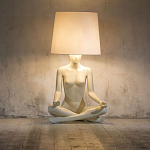 Лампа MANNEQUIN LAMP с абажуром телесный замок варинант исполнения - 5 | Loft Concept в Волгограде