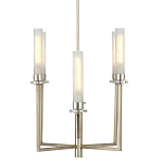 Люстра с 6-ю белыми матовыми плафонами из стекла в форме цилиндра Longitude варинант исполнения - 4 | Loft Concept в Волгограде