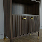 Книжный Стеллаж Elsa Dreams Walnut с задней стенкой варинант исполнения - 2 | Loft Concept в Волгограде