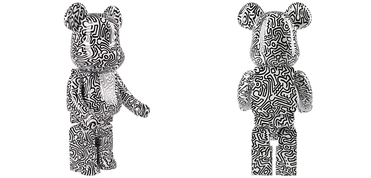 Статуэтка Bearbrick Keith Haring Ver. 4 Статуэтка Bearbrick Keith Haring Ver. 4 - Loft-Concept в Волгограде