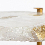 Кофейный стол со столешницей из агата Agate Design Beige варинант исполнения - 3 | Loft Concept в Волгограде