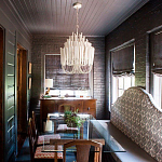 Люстра белая с несколькими ярусами деревянных палочек Bright Wooden Chandelier варинант исполнения - 5 | Loft Concept в Волгограде