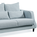 Диван Seldon с мягкими подушками голубое букле варинант исполнения - 6 | Loft Concept в Волгограде