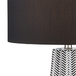 Настольная лампа с черно-белым узором Wavy Stripes варинант исполнения - 1 | Loft Concept в Волгограде