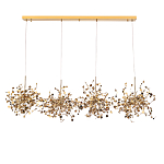 Люстра подвесная из четырех частей с металлическими круглыми элементами Terzani Argent варинант исполнения - 2 | Loft Concept в Волгограде