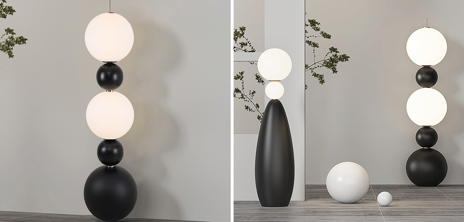 Торшер Five Round Shapes Floor Lamp Торшер Five Round Shapes Floor Lamp - Loft-Concept в Волгограде