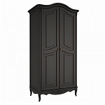 Шкаф черный из массива бука в стиле прованс Black Provence варинант исполнения - 3 | Loft Concept в Волгограде