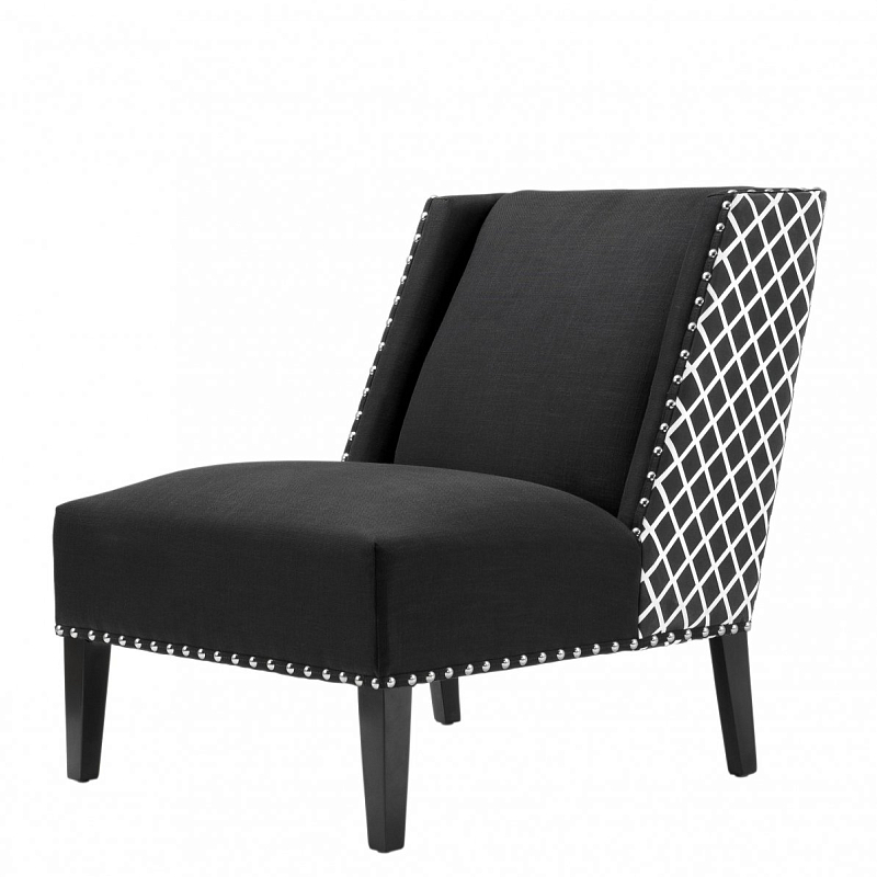Кресло Eichholtz Chair Columbia Черно-белый Черный Кресло Eichholtz Chair Columbia Черно-белый Черный в Волгограде | Loft Concept