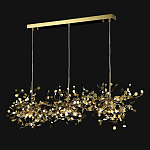 Люстра подвесная из трех частей с металлическими круглыми элементами Terzani Argent варинант исполнения - 5 | Loft Concept в Волгограде