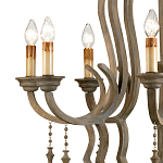 Люстра деревянная с подвесками Gray Curved Profile варинант исполнения - 1 | Loft Concept в Волгограде