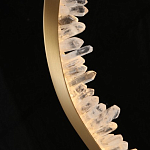 Подвесной светильник обрамленный элементами в виде кристаллов Smooth Shine варинант исполнения - 5 | Loft Concept в Волгограде