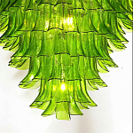 Люстра из семи ярусов зеленого стекла Independence варинант исполнения - 7 | Loft Concept в Волгограде