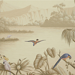 Обои ручная роспись Le Brésil Amarelo Sepia варинант исполнения - 2 | Loft Concept в Волгограде