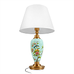 Настольная лампа голубая с изображением птиц Slip Away варинант исполнения - 3 | Loft Concept в Волгограде