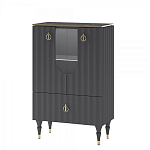 Витрина низкая двухдверная с ящиком Expanses of Beauty Graphite варинант исполнения - 1 | Loft Concept в Волгограде