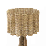 Торшер с плетеным абажуром на основании в виде треноги Lamp with Wicker Lampshade варинант исполнения - 2 | Loft Concept в Волгограде