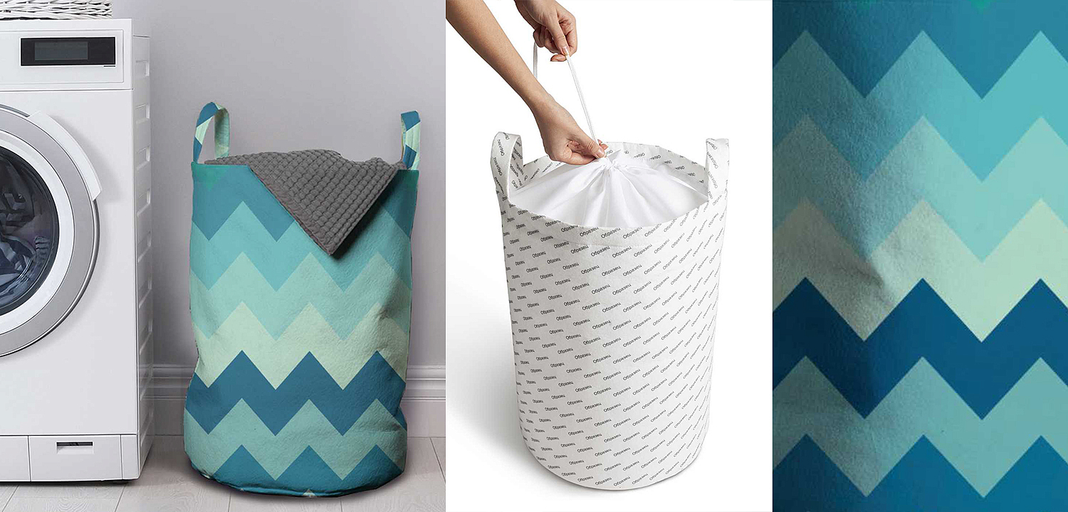 Корзина Blue Chevron Basket Корзина Blue Chevron Basket - Loft-Concept в Волгограде
