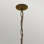 Люстра бронзового цвета с 6-ю лампами и подвесками из оптического стекла в классическом стиле Feiss варинант исполнения - 4 | Loft Concept в Волгограде