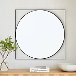 Зеркало в черной металлической раме Urban Style Mirror варинант исполнения - 3 | Loft Concept в Волгограде