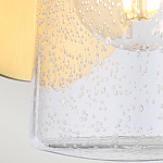 Бра цвета латунь с прозрачным цилиндрическим плафоном из пузырчатого стекла Kichler варинант исполнения - 5 | Loft Concept в Волгограде