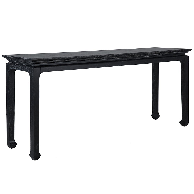 Консоль Black Curved Console Черный Консоль Black Curved Console Черный в Волгограде | Loft Concept
