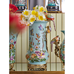 Ваза с птичкой из фарфора с бронзовыми элементами Garden of Eden варинант исполнения - 7 | Loft Concept в Волгограде