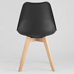 Стул с основой из пластика и мягким сиденьем Arvika Black варинант исполнения - 4 | Loft Concept в Волгограде