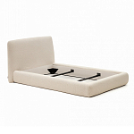 Кровать со съемным бежевым чехлом из ткани букле White Boucle Collection варинант исполнения - 2 | Loft Concept в Волгограде