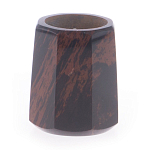 Подсвечник из натурального камня обсидиан со свечой Stone Candlestick варинант исполнения - 1 | Loft Concept в Волгограде