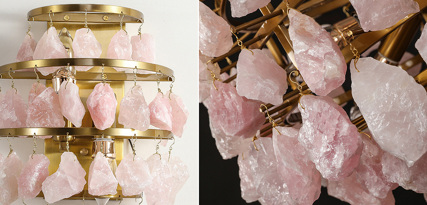 Hardis Pink stone Wall Lamp Hardis Pink stone Wall Lamp - Loft-Concept в Волгограде