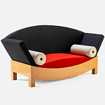 Дизайнерский диван с двумя подушками-валиками Poltronova Mitzi Sofa варинант исполнения - 3 | Loft Concept в Волгограде