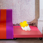 Настольная дизайнерская лампа Poltronova Passiflora Yellow Table Lamp варинант исполнения - 4 | Loft Concept в Волгограде