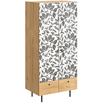 Шкаф с принтом Leaf bouquet варинант исполнения - 1 | Loft Concept в Волгограде