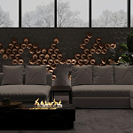 Гипсовая 3D панель с принтографией PM-41 варинант исполнения - 4 | Loft Concept в Волгограде