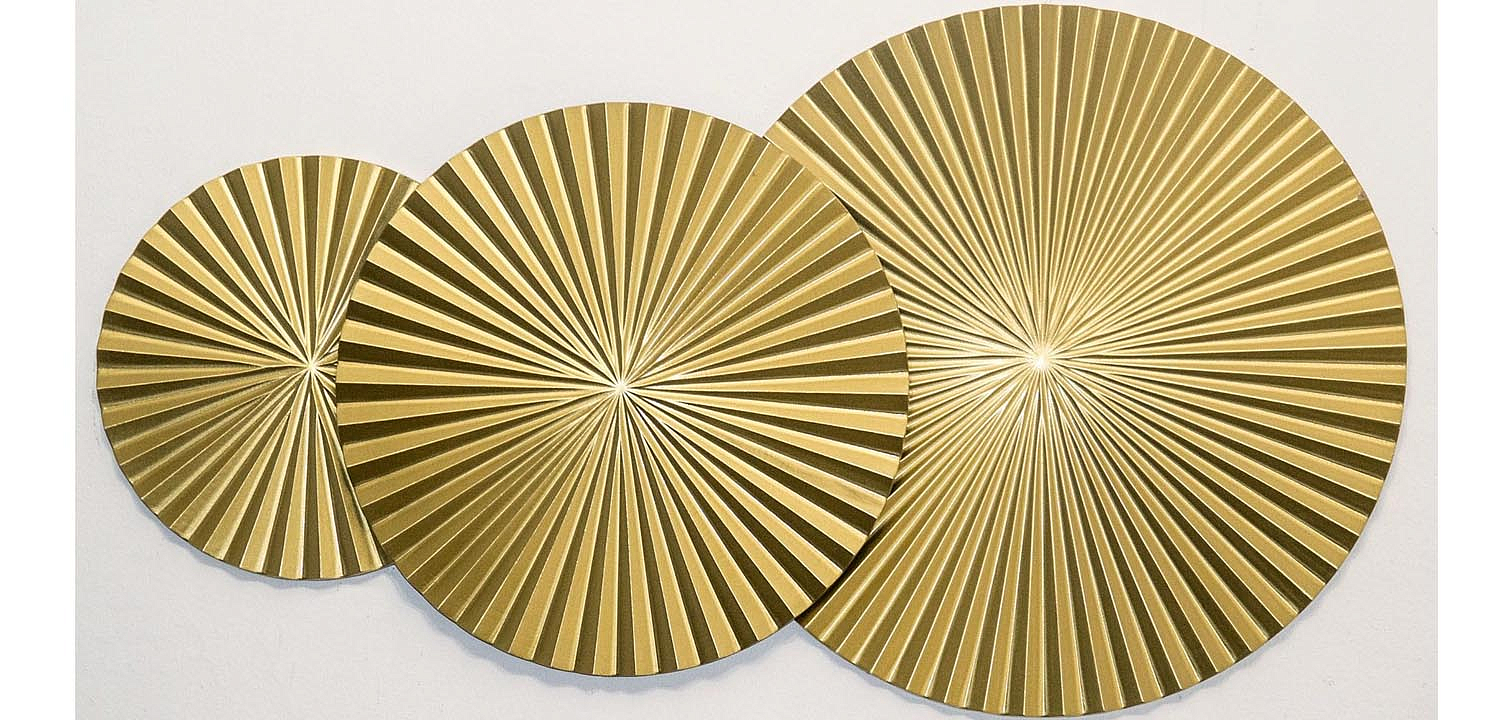 Арт-объект Apollo Gold Wall Plaque Disc 3 Арт-объект Apollo Gold Wall Plaque Disc 3 - Loft-Concept в Волгограде