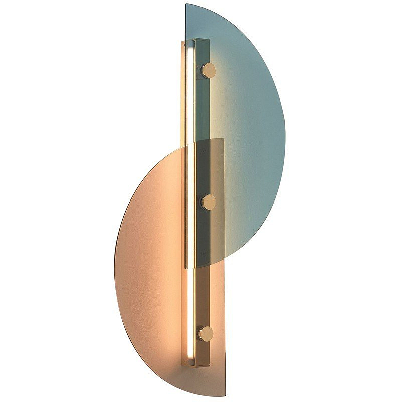 Бра Papillon Lamp ARFLEX Латунь Голубой пастельный Медь светлая в Волгограде | Loft Concept 