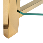 Стеллаж золото с прозрачными стеклянными полками Safekeeping варинант исполнения - 3 | Loft Concept в Волгограде