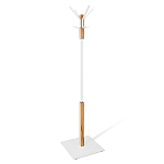 Вешалка с квадратным основанием и 4-мя белыми металлическими крючками Industrial Metal Rust варинант исполнения - 1 | Loft Concept в Волгограде