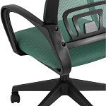 Офисное кресло с основанием из черного пластика Desk chairs Green варинант исполнения - 7 | Loft Concept в Волгограде