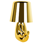 Настольная лампа фигурная золотого цвета с гладким абажуром Высота 16 см Sophia варинант исполнения - 6 | Loft Concept в Волгограде
