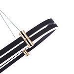 Люстра светодиодная в форме овала из акрила и алюминия с пультом для регулировки света Ring Horizontal Anthracite варинант исполнения - 3 | Loft Concept в Волгограде