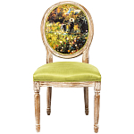 Стул из натурального бука с цветочным принтом Impressionism in Color варинант исполнения - 1 | Loft Concept в Волгограде