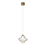 Подвесной светильник с плафоном из фактурного прозрачного стекла Light Ensemble варинант исполнения - 3 | Loft Concept в Волгограде