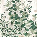 Обои ручная роспись Uki Hana Original Colourway on 12 Carat White Gold gilded paper варинант исполнения - 1 | Loft Concept в Волгограде