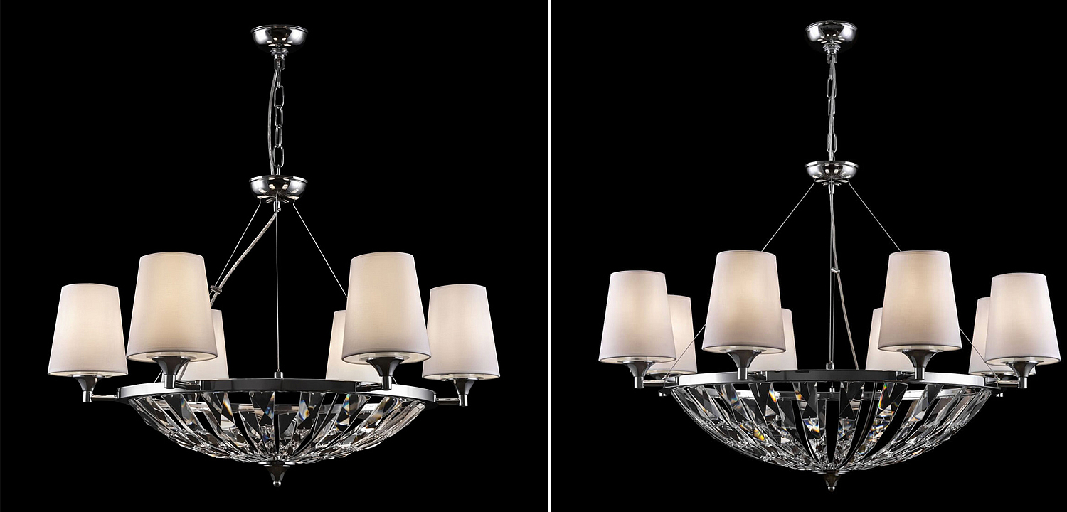 Люстра Odarnat Chandelier chrome Люстра Odarnat Chandelier chrome - Loft-Concept в Волгограде