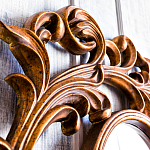 Зеркало настенное с рамой цвета античная бронза Classic Ornament Mirror варинант исполнения - 4 | Loft Concept в Волгограде