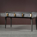 Консоль прямоугольная серая с 4-мя выдвижными ящиками Grany варинант исполнения - 3 | Loft Concept в Волгограде