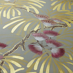 Обои ручная роспись Silk Tree Colourway SC-80 on Pale Grey dyed silk варинант исполнения - 2 | Loft Concept в Волгограде