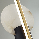 Бра с круглым плафоном из алебастра и бронзовой декоративной стрекозой 65 Alaris  варинант исполнения - 6 | Loft Concept в Волгограде