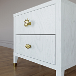 Тумба прикроватная с двумя ящиками Elsa Dreams White варинант исполнения - 3 | Loft Concept в Волгограде